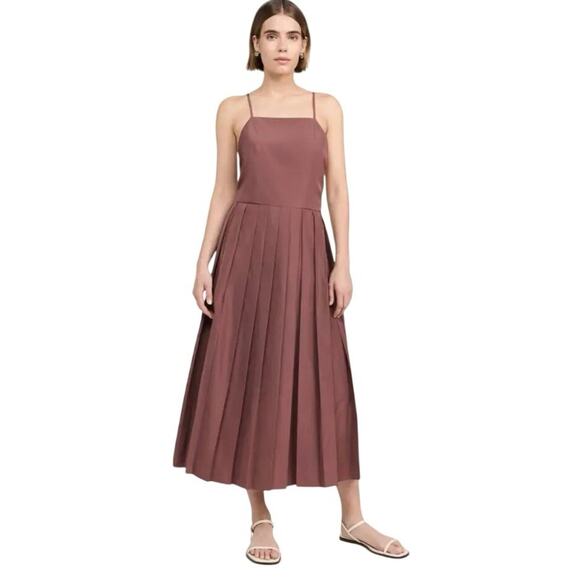 Tibi Italian Sporty Nylon Overall Dress in Cinnamon - Picture 9 of 10